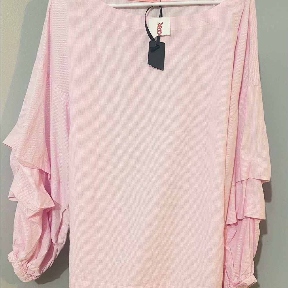 💎💎💖Pink Ruffled Sleeve Top